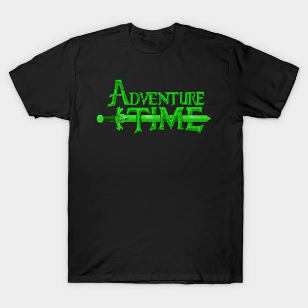 Apple //c CRT Adventure Time  logo T-Shirt by AO01